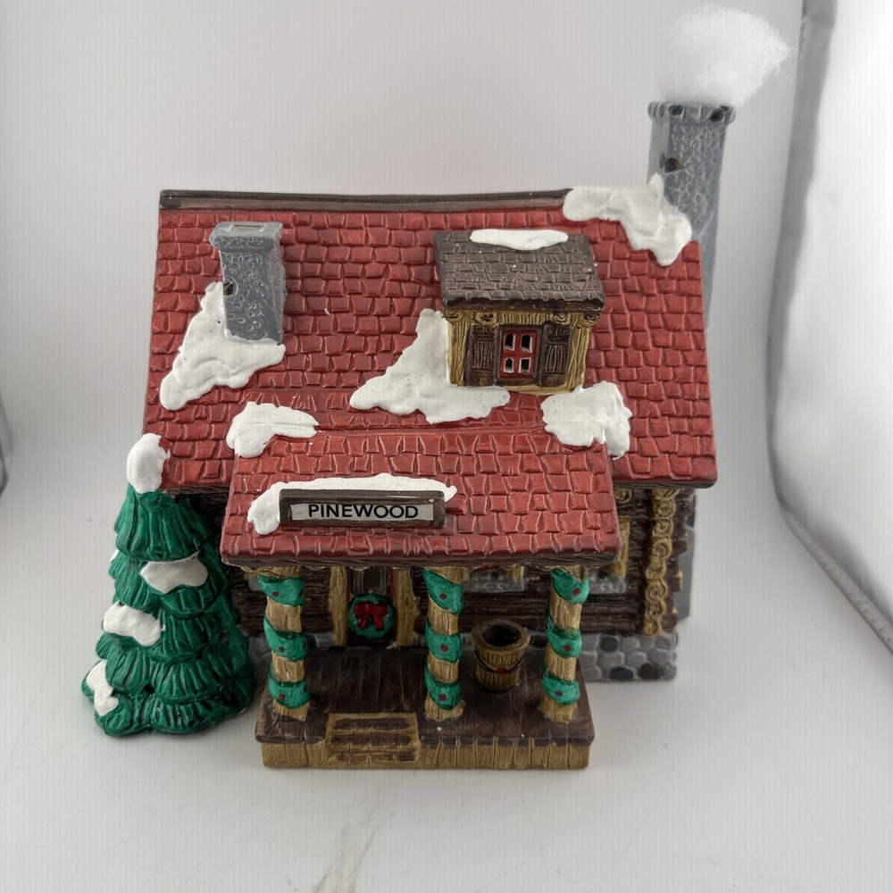Dept 56~Snow Village~Pinewood Log Cabin~#5150-0 Christmas~Retired~EUC!!!!